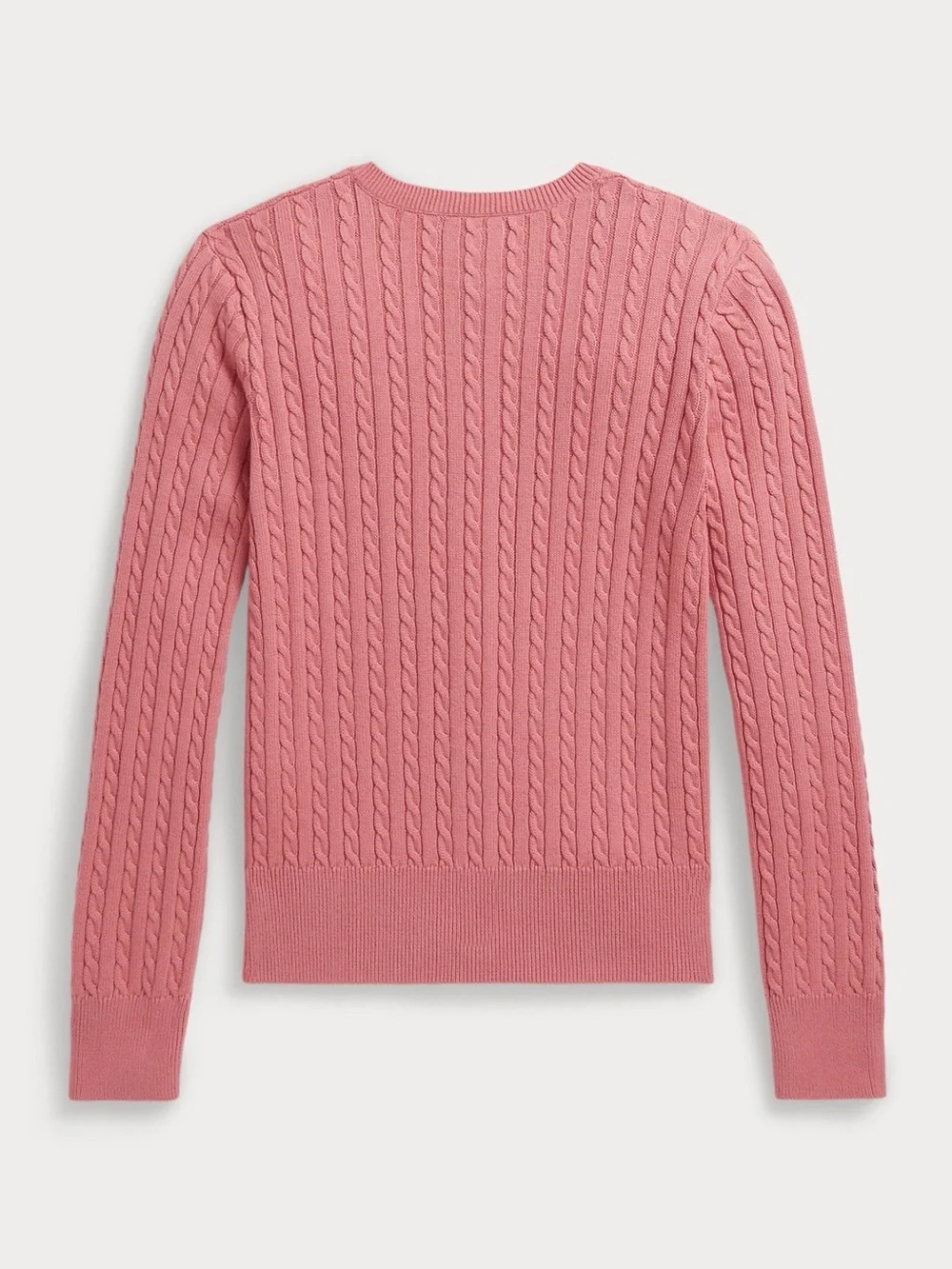 Ralph Lauren Rose Pink Mini Cable Knit Cardigan